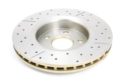 DBA 06-10 Jeep Commander Front Drilled & Slotted Street Series Rotor