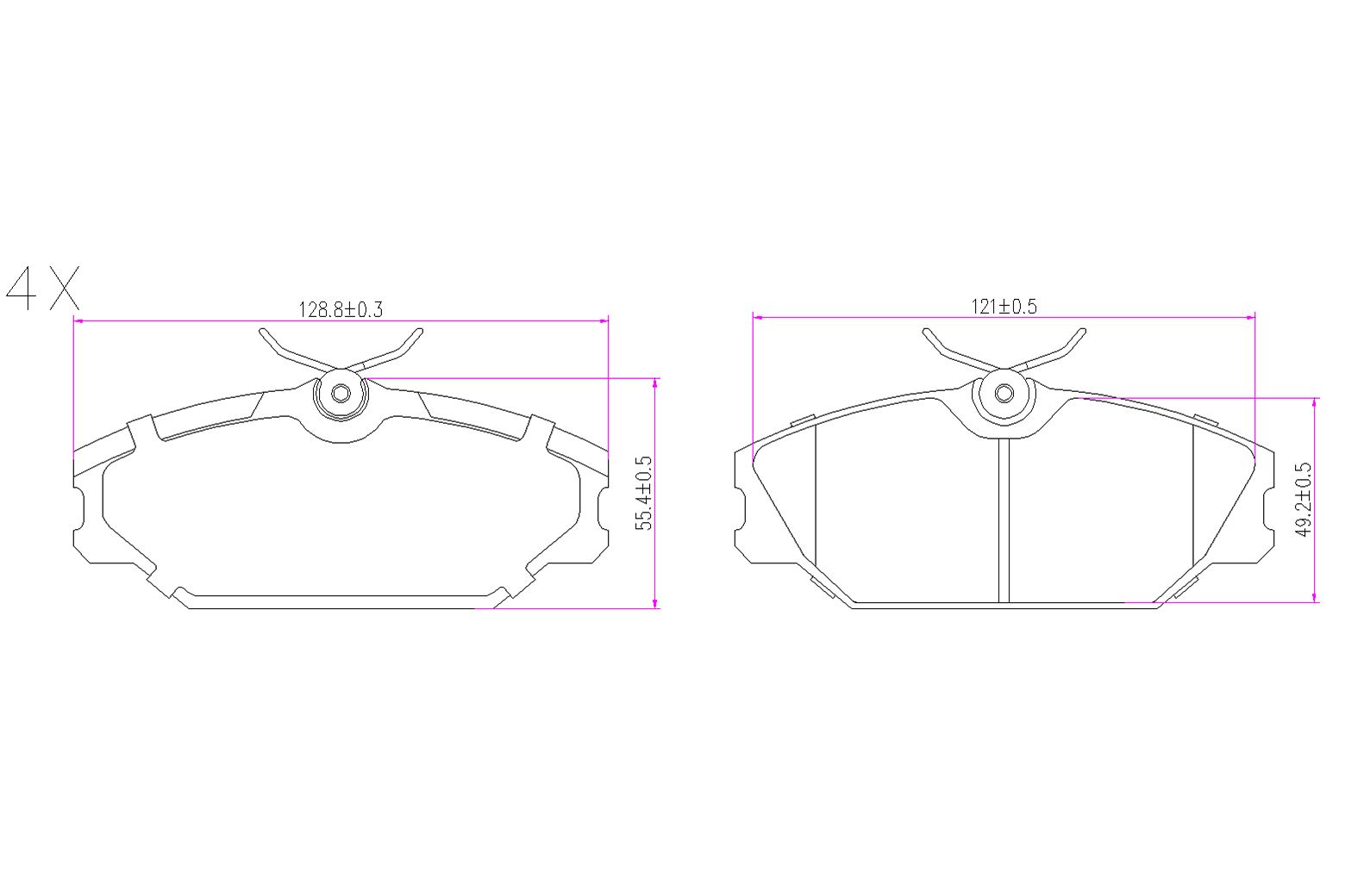 BOGAP R8210115 Brake Pad Set, Disc Brake