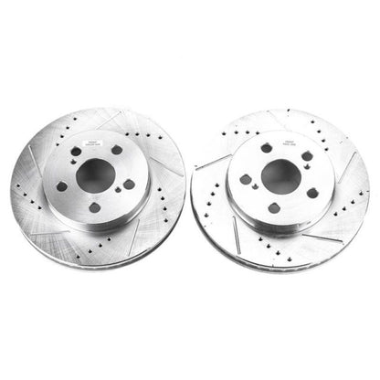 PowerStop Power Stop 16-19 Toyota Prius Front Evolution Drilled & Slotted Rotors - Pair