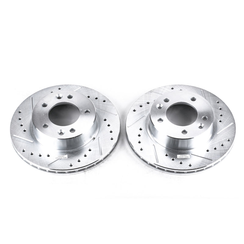 PowerStop Power Stop 86-91 Mazda RX-7 Front Evolution Drilled & Slotted Rotors - Pair