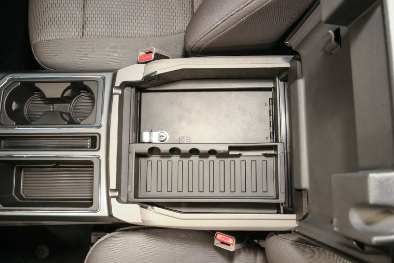 Tuffy Products Tuffy Console Safe W/ Key Lock For Ford Fseries Flow Thru Console