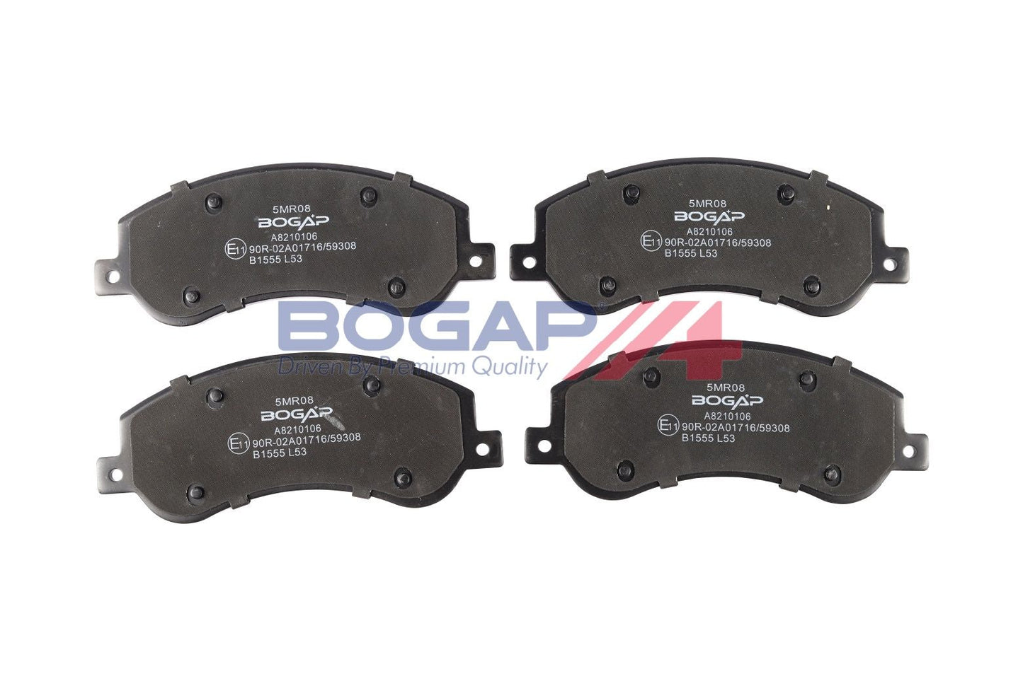 BOGAP A8210106 Brake Pad Set, Disc Brake
