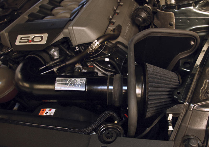 K&N Engineering K&N 2015 Ford Mustang GT 5.0L V8 Black Performance Intake Kit