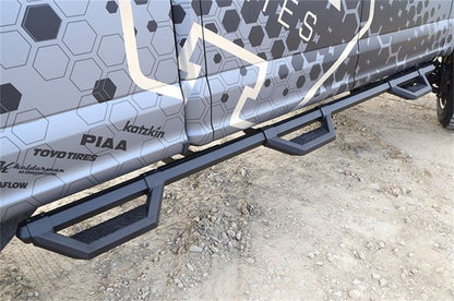 Dee Zee 99-23 Chevrolet/GMC/Dodge/Ford Full Size Truck Hex Series - 94In Side Steps (Txt Blk)