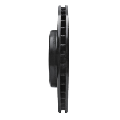 R1 Concepts R1 98-04 Volvo V70 Front Left Drilled & Slotted Black Brake Rotor