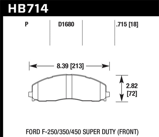 Hawk Performance Hawk 15-17 Ford F-250/350 LTS Street Front Brake Pads