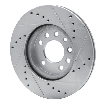 R1 Concepts R1 94-96 Saab 900 Front Left Drilled & Slotted Silver Brake Rotor