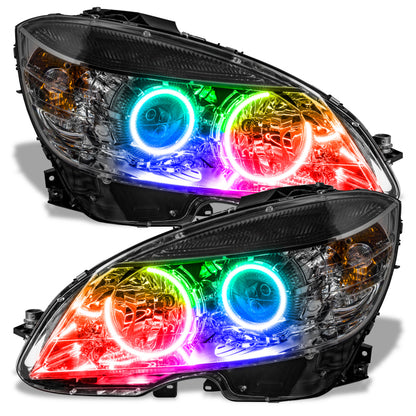 ORACLE Lighting Oracle 08-11 Mercedes Benz C-Class Pre-Assembled Headlights Chrome - w/ Simple Controller