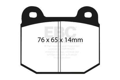 EBC Racing 03-04 Infiniti G35 3.5L (M/T w/Brembo) RP-X Rear Brake Pads