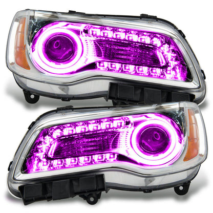 ORACLE Lighting Oracle 11-14 Chrysler 300C SMD HL - Chrome - NON HID - ColorSHIFT w/o Controller