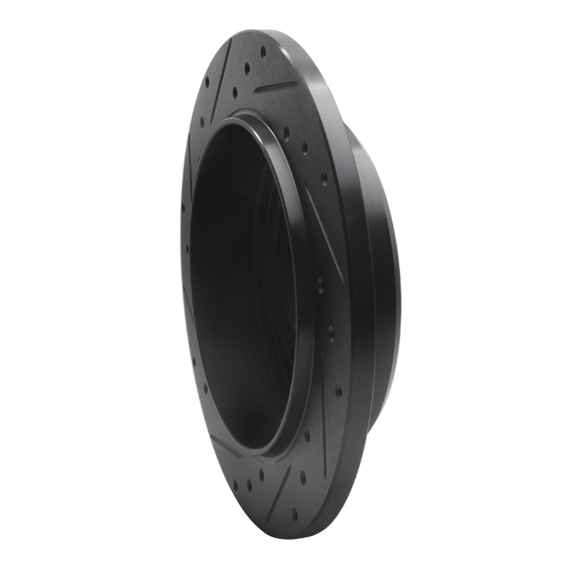 R1 Concepts R1 05-10 Jeep Commander Rear Right Drilled & Slotted Black Brake Rotor