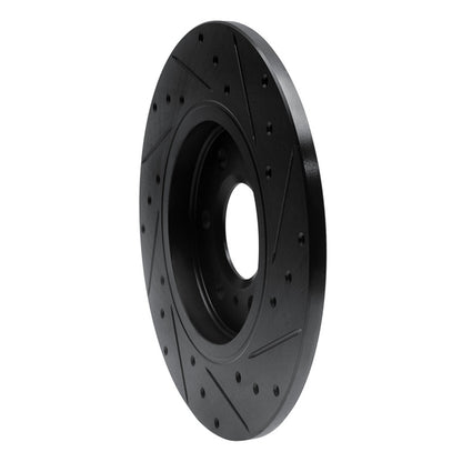 R1 Concepts R1 06-06 Buick TERRAZA Rear Left Drilled & Slotted Black Brake Rotor