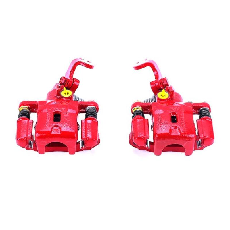 PowerStop Power Stop 01-05 Hyundai Elantra Rear Red Calipers w/Brackets - Pair