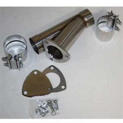 Granatelli Motor Sports Granatelli 2.5in Stainless Steel Manual Exhaust Cutout Kit w/Slip Fit/Band Clamp