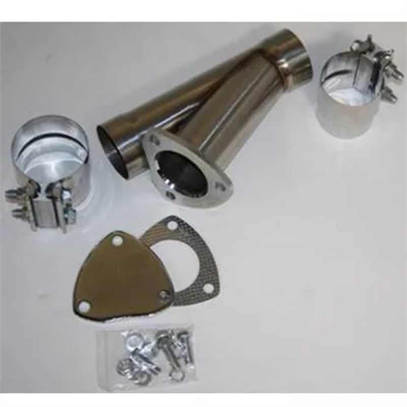 Granatelli Motor Sports Granatelli 5.0in Stainless Steel Manual Exhaust Cutout Kit w/Slip Fit/Band Clamp