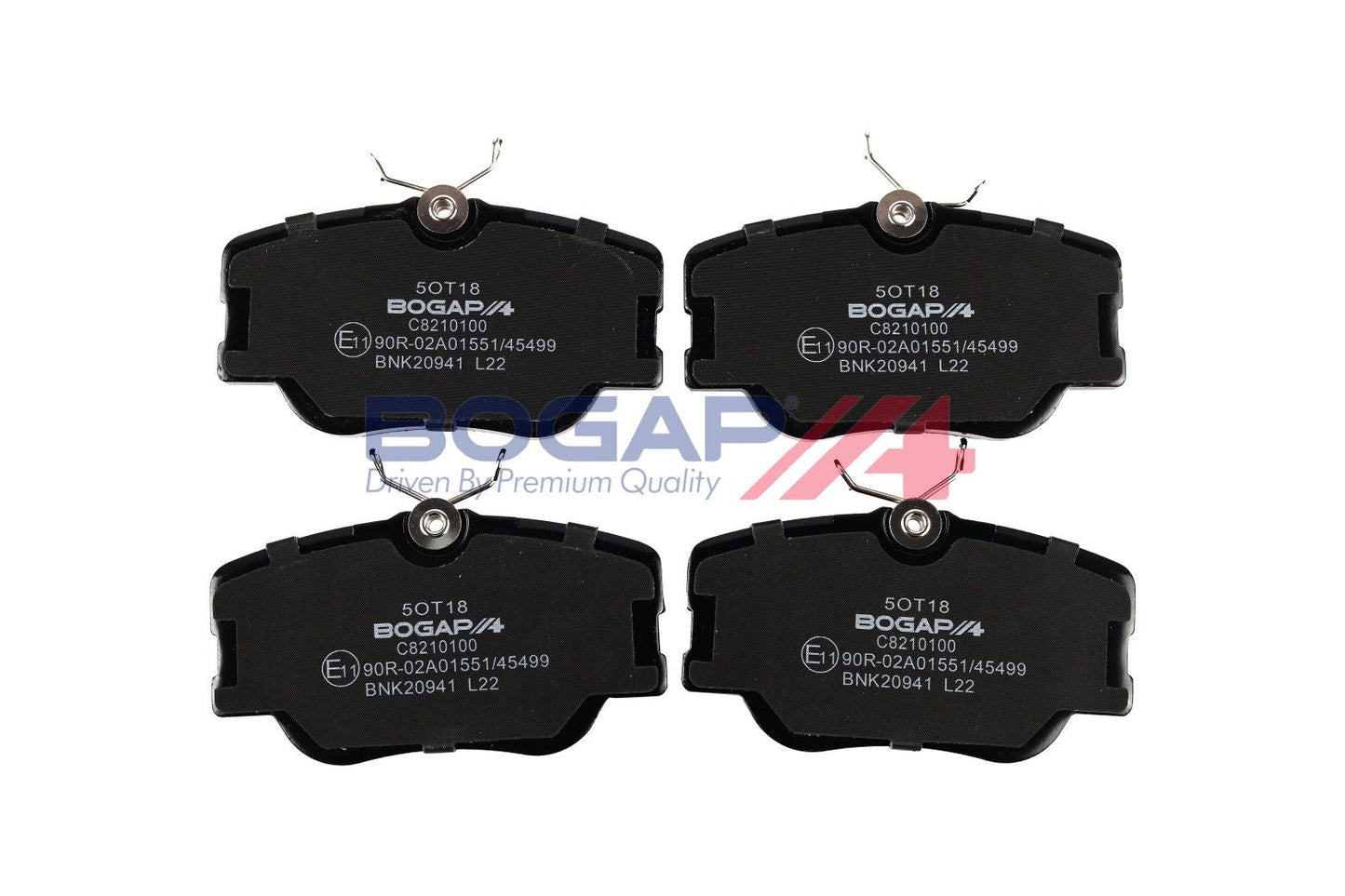 BOGAP C8210100 Brake Pad Set, Disc Brake