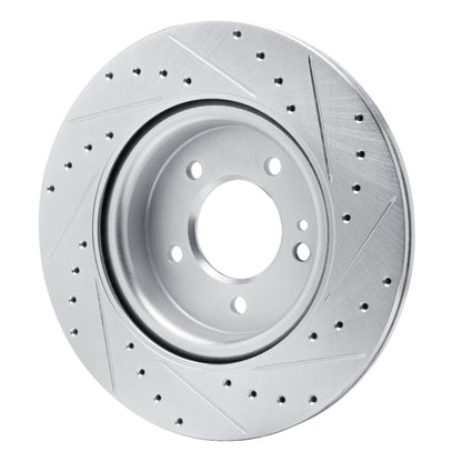 R1 Concepts R1 19-25 Mercedes-Benz G580 Rear Left Drilled & Slotted Silver Brake Rotor