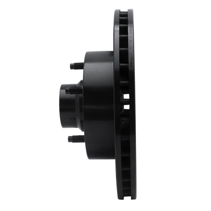R1 Concepts R1 03-03 Dodge Ram 1500 Van Front Left Drilled & Slotted Black Brake Rotor