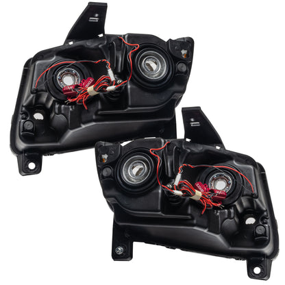 ORACLE Lighting Oracle 11-13 Jeep Grand Cherokee Pre-Assembled Halo Headlights (Non HID) Chrome - Blue
