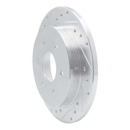 R1 Concepts R1 04-15 Infiniti QX56 Rear Left Drilled & Slotted Silver Brake Rotor