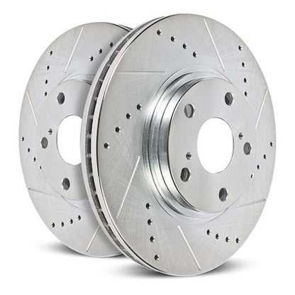 PowerStop Power Stop 21-23 Ford Mustang Mach-E Rear Drilled & Slotted Rotor (Pair)