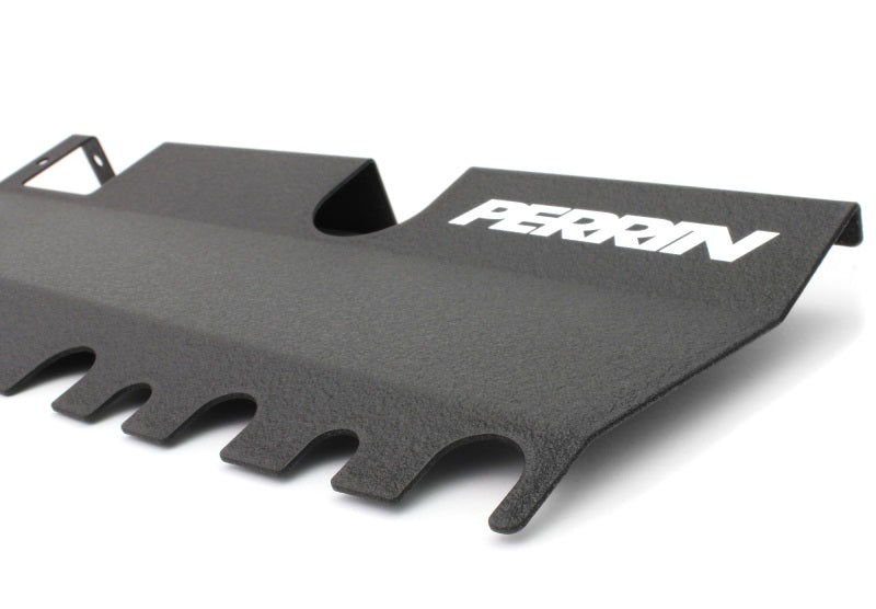 Perrin Performance PERRIN 15-21 Subaru WRX/STI Radiator Shroud (With OEM Intake Scoop) - Black
