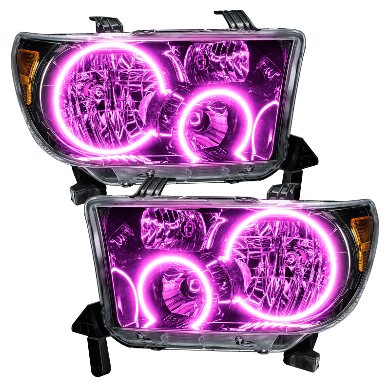 ORACLE Lighting Oracle 07-11 Toyota Tundra Pre-Assembled Headlights- Blk Housing - w/ Simple Controller