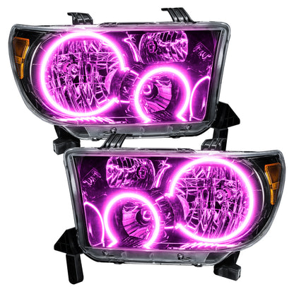 ORACLE Lighting Oracle 07-11 Toyota Tundra Pre-Assembled Headlights- Blk Housing - w/ Simple Controller