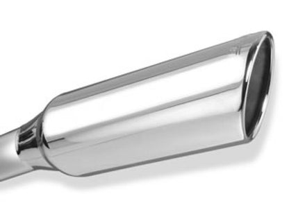 Borla 14 Silv/Sierra 1500 C/B S-Type Exhaust/2.75in Into Dual 2.25in Out 4in Tip Split Rear Exit