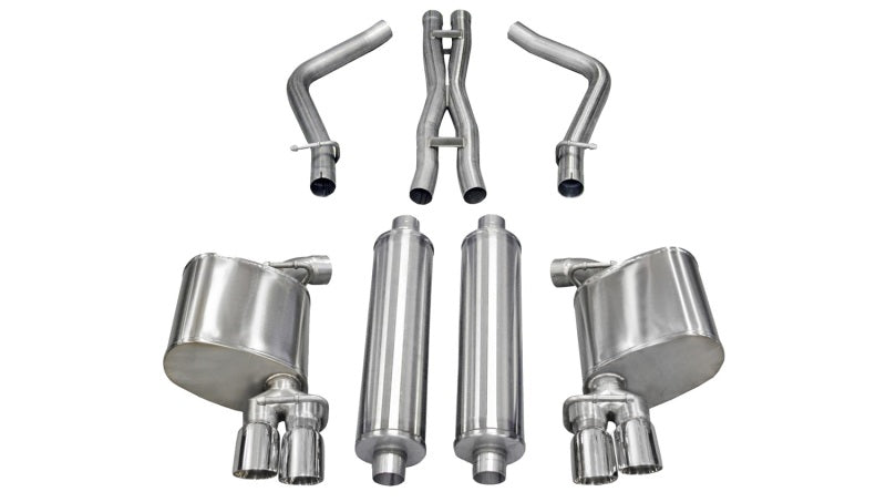 CORSA Performance Corsa 2011-2013 Dodge Charger R/T 5.7L V8 Polished Sport Cat-Back Exhaust