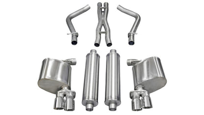 CORSA Performance Corsa 2011-2013 Dodge Charger R/T 5.7L V8 Polished Sport Cat-Back Exhaust