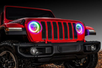 ORACLE Lighting Oracle Jeep Wrangler JL/Gladiator JT LED Surface Mount Headlight Halo Kit - ColorSHIFT