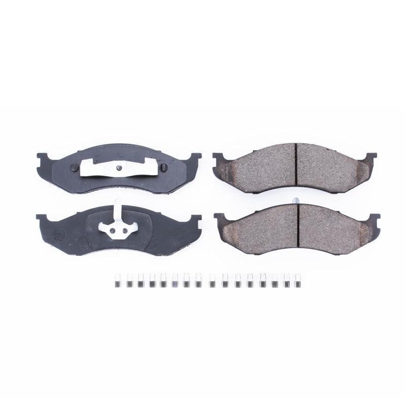 PowerStop Power Stop 90-01 Jeep Cherokee Front Z17 Evolution Ceramic Brake Pads w/Hardware