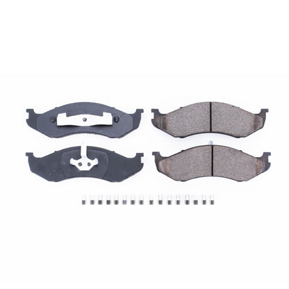 PowerStop Power Stop 90-01 Jeep Cherokee Front Z17 Evolution Ceramic Brake Pads w/Hardware