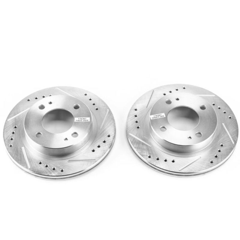 PowerStop Power Stop 14-15 Mitsubishi Mirage Front Evolution Drilled & Slotted Rotors - Pair