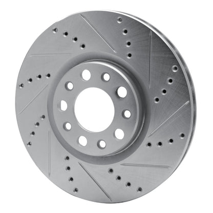 R1 Concepts R1 13-23 Chrysler 200 Front Right Drilled & Slotted Silver Brake Rotor