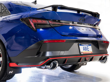 AWE Tuning 22-26 Hyundai Elantra N Track Edition Cat-Back Exhaust - Chrome Silver Tips