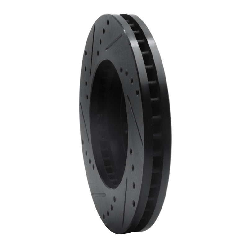 R1 Concepts R1 1990-1997 Buick LeSabre Front Right Drilled & Slotted Black Brake Rotor