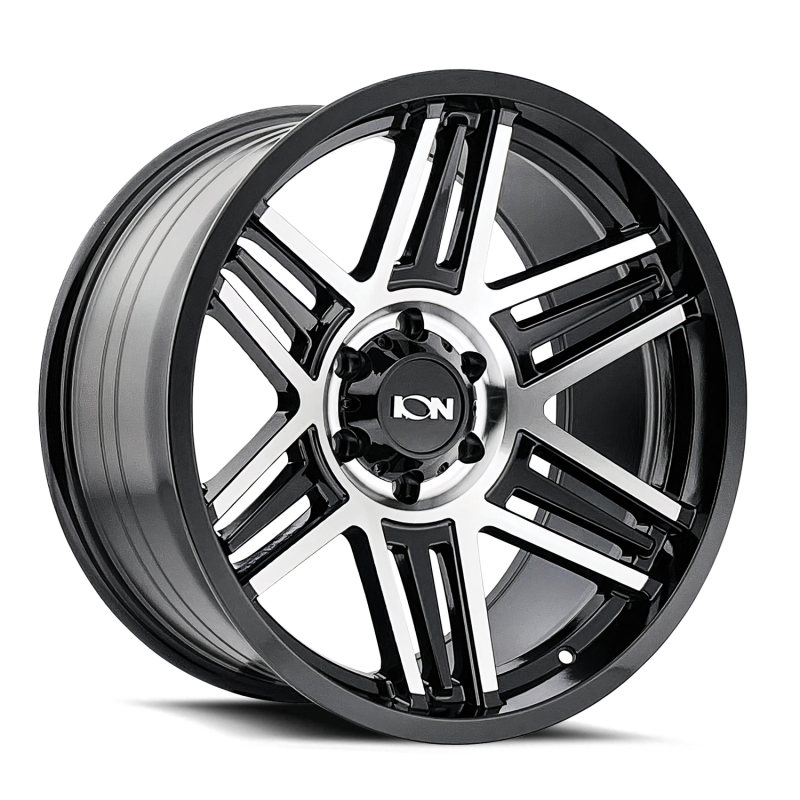ION Wheels ION Type 147 17x9 / 8x180 BP / 0mm Offset / 124.1mm Hub Black/Machined Wheel