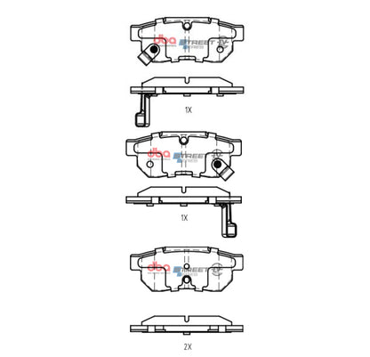 DBA 90-01 Acura Integra Rear SSEV Street Series Brake Pads