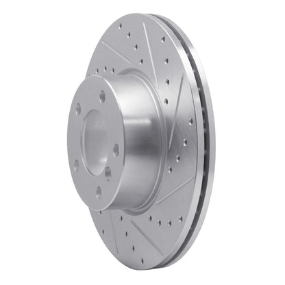R1 Concepts R1 07-21 BMW 228I Front Right Drilled & Slotted Silver Brake Rotor