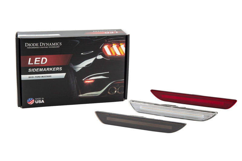 Diode Dynamics 15-21 Ford Mustang LED Sidemarkers Smoked (set)