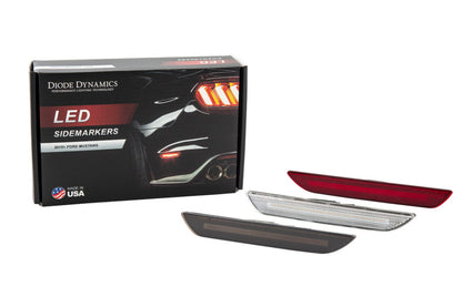 Diode Dynamics 15-21 Ford Mustang LED Sidemarkers Smoked (set)