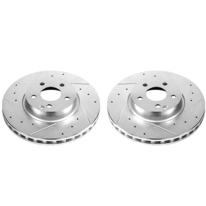 PowerStop Power Stop 13-14 Mercedes-Benz C300 Front Evolution Drilled & Slotted Rotors - Pair