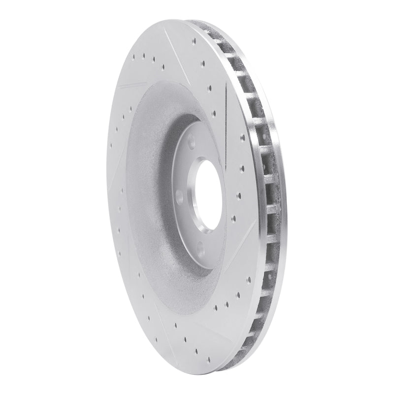 R1 Concepts R1 08-14 Chrysler 200 Front Left Drilled & Slotted Silver Brake Rotor