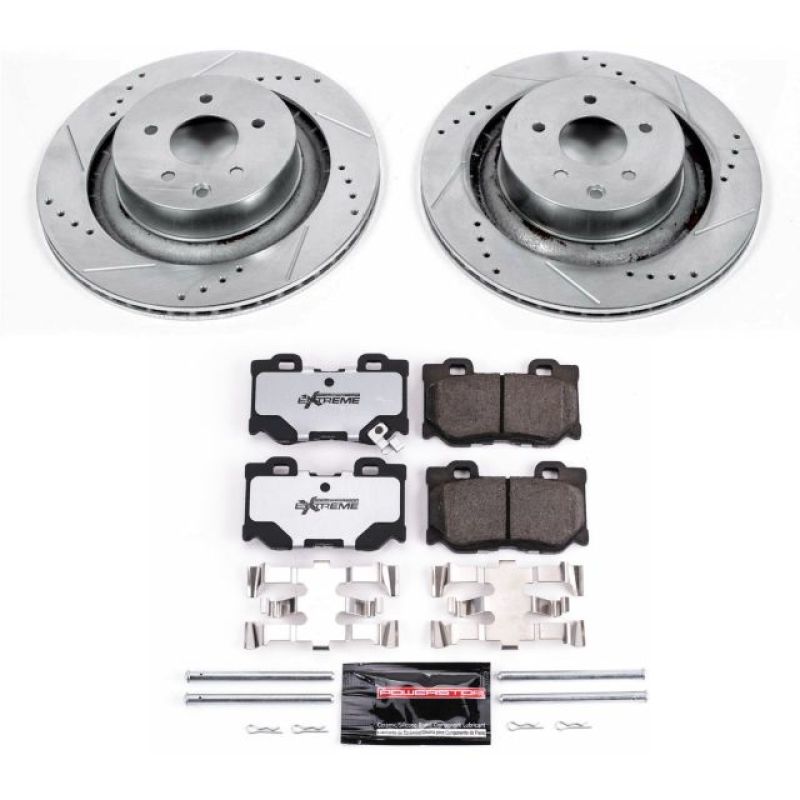 PowerStop Power Stop 08-13 Infiniti G37 Rear Z26 Street Warrior Brake Kit