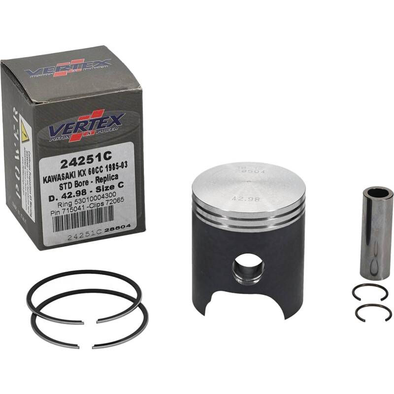 Vertex Pistons Vertex Piston 83-03 Kawasaki KX 60 60cc Cast Replica Piston Kit
