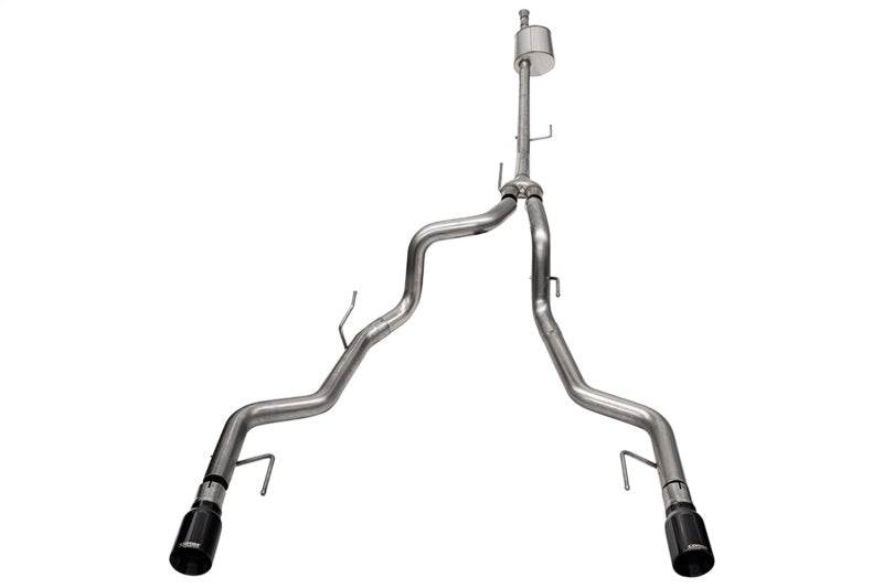 CORSA Performance Corsa 2022-2025 Ford F-150 SuperCrew/5.5ft Bed 5.0L V8 Sport Cat-Back Dual Rear Exit-Black PVD