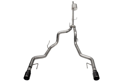 CORSA Performance Corsa 2022-2025 Ford F-150 SuperCrew/5.5ft Bed 5.0L V8 Sport Cat-Back Dual Rear Exit-Black PVD