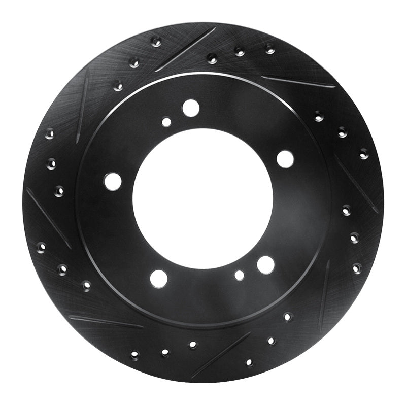 R1 Concepts R1 91-98 Chevrolet Tracker Front Left Drilled & Slotted Black Brake Rotor